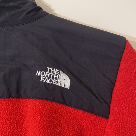 SOLD North Face Mens Full Zip Fleece Coat red - Picture 6 of 14